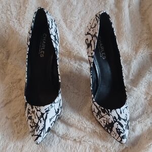 Charlies Black and White Women's Shoes